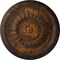 Ekena Millwork Temple Ceiling Medallion (Fits Canopies up to 9 1/4"), Hand-Painted Rust, 24"OD x 1 5/8"P CM24TERUS - alternate 1